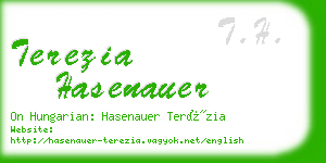 terezia hasenauer business card